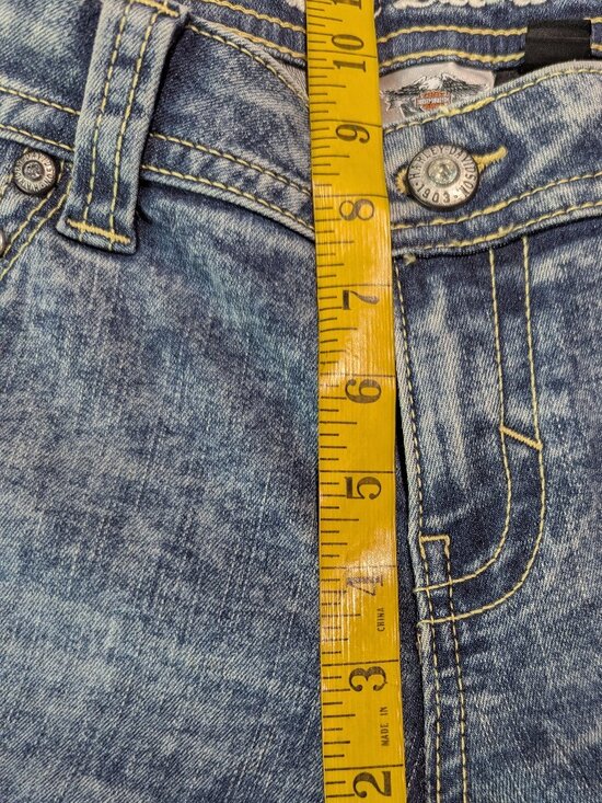 Harley Davidson Women's dark wash Blue Jeans - Picture 15 of 15